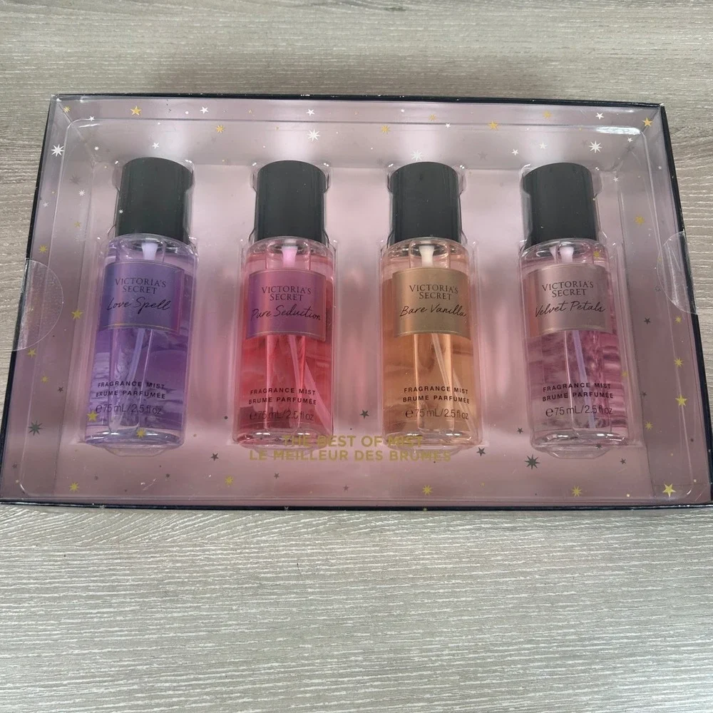 Victoria's Secret Fragrance‎ Mist Collection 4 Piece Mini Mist Gift Set